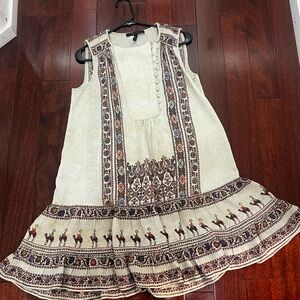 BCBGMaxAzria Cream Textured Dress